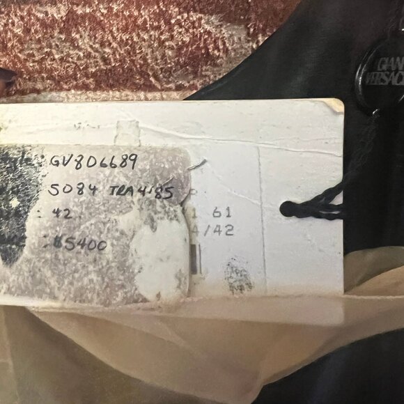 NWT Vintage Gianni Versace Couture Black & Gold Asymmetric Silk Gown - Picture 15 of 16